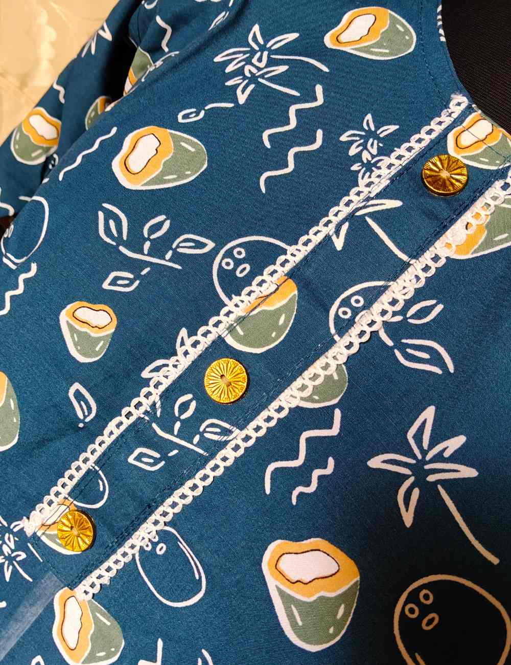 LIVA - Dark Blue Liva Brand Rayon Kurthi