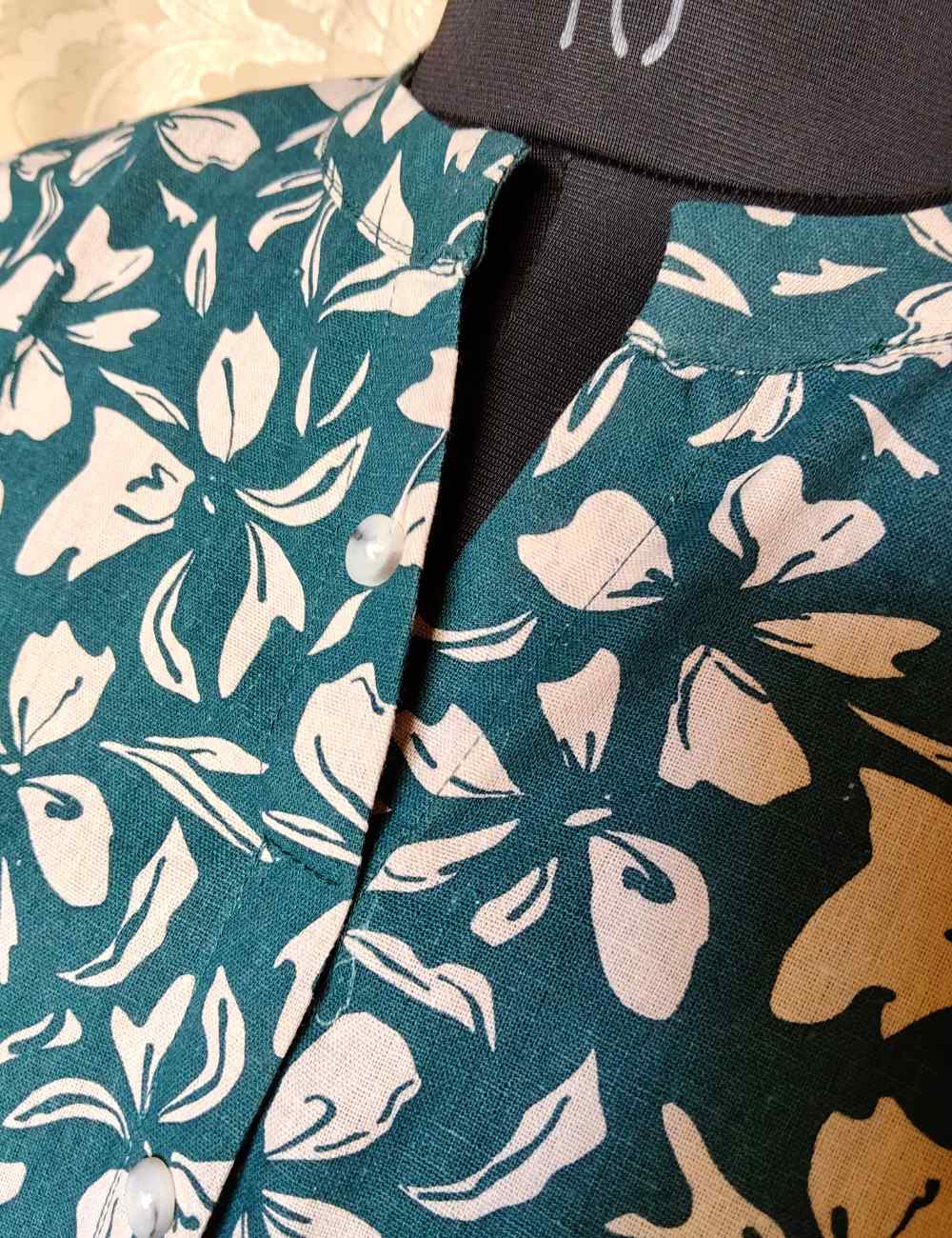 Dark Green 100% Khadhi Cotton Coord Set with Pocket